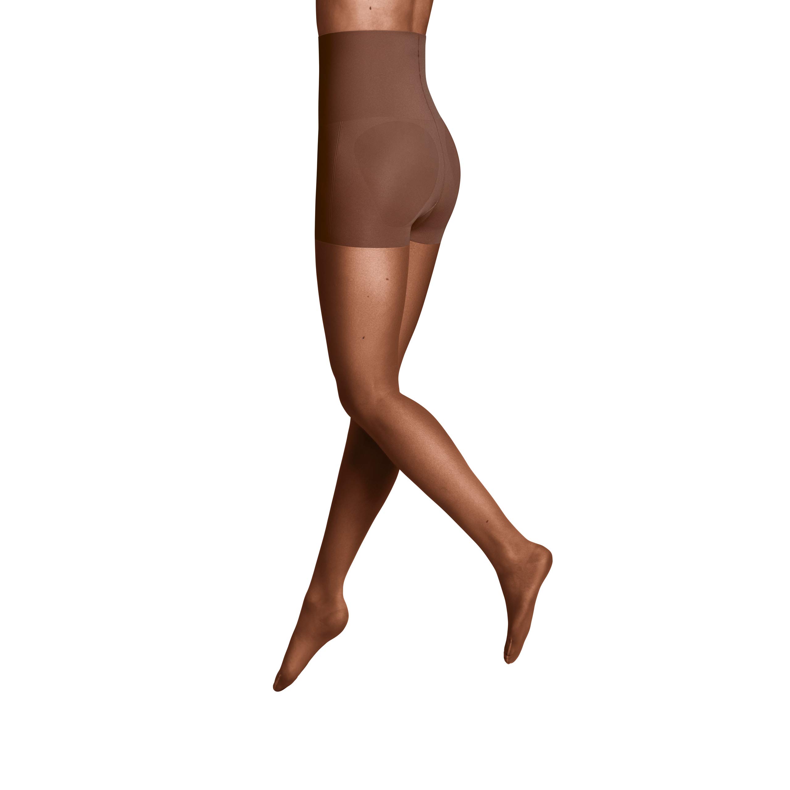 ITEM m6 Strumpfhose für Damen 15 DEN – Highwaist Tights in Hautfarbe mit Control Top – Bequeme Feinstrumpfhose ohne Zehen – Schicke Pantyhose mit Shaping Look
