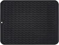 Vista 22 de Tapete de silicona para secado de platos para múltiples usos, fácil de limpiar, ecológico, tapete escurridor de platos resistente al calor