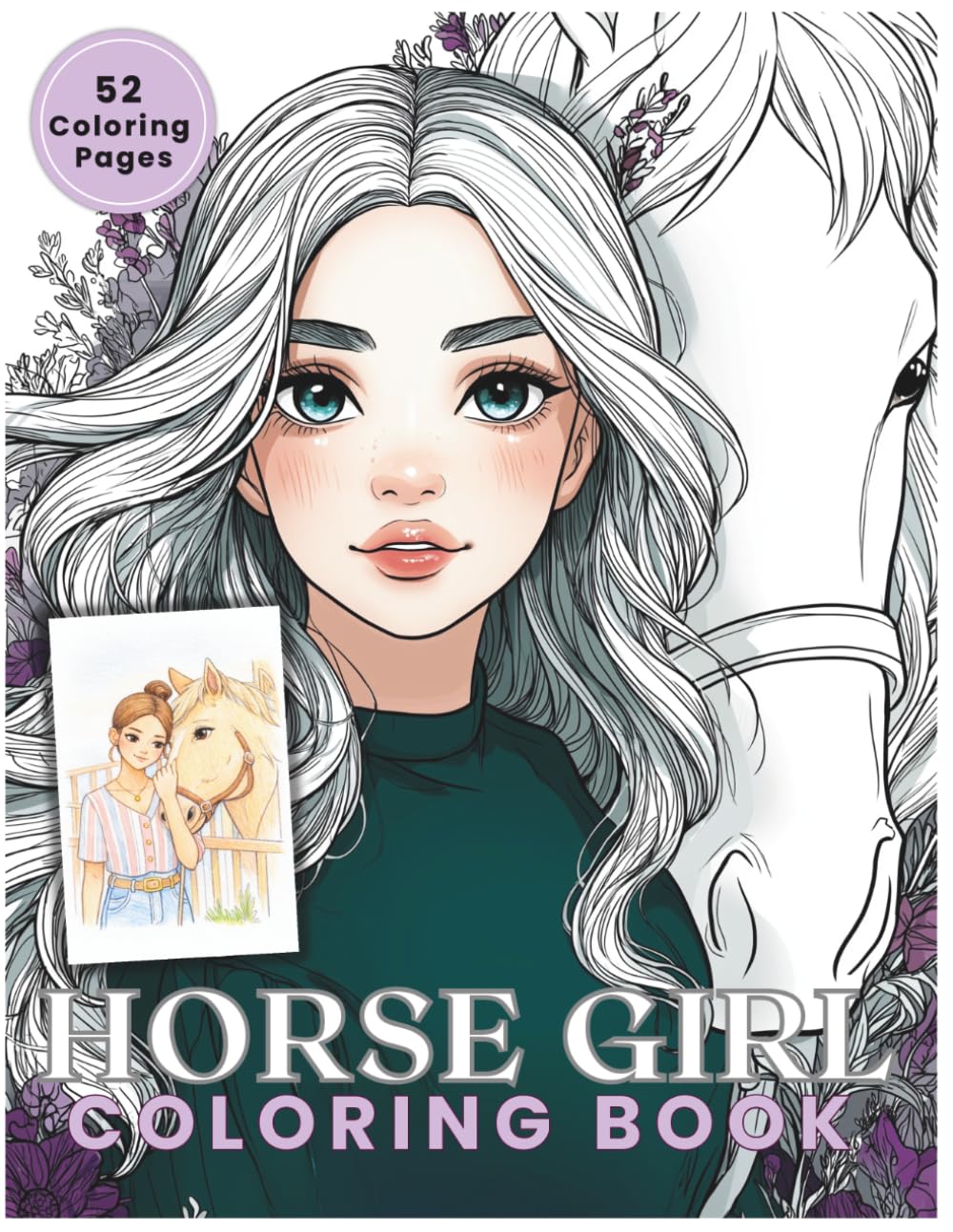 Horse Coloring Book for Girls Ages 8–12: Cute Horses & Ponies, Aesthetic Ranch Scenes, Marker-Friendly Pages | Horse Book for Kids Who Love Horses