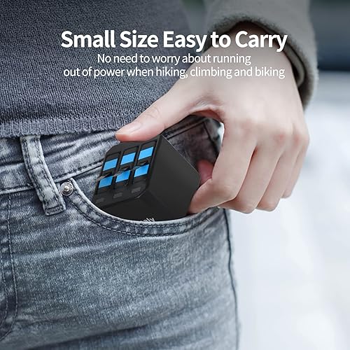 Miniatura 5 de Seternaly Batería Hero 87 (paquete de 3 1500 mAh), cargador de baterías de repuesto compatible con GoPro Hero 8765 y Hero 2018