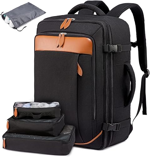LOVEVOOK Mochila de Mano, Mochila de Viaje Grande de 45L para Mujeres y Hombres Aprobada por Aerolíneas, Mochilas de Maleta Grandes Expandibles Con