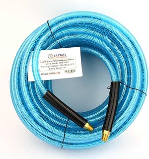 Interstate Pneumatics HU16-100 Light Blue Polyurethane (PU) Hose 3/8 Inch x 100 feet 200 PSI