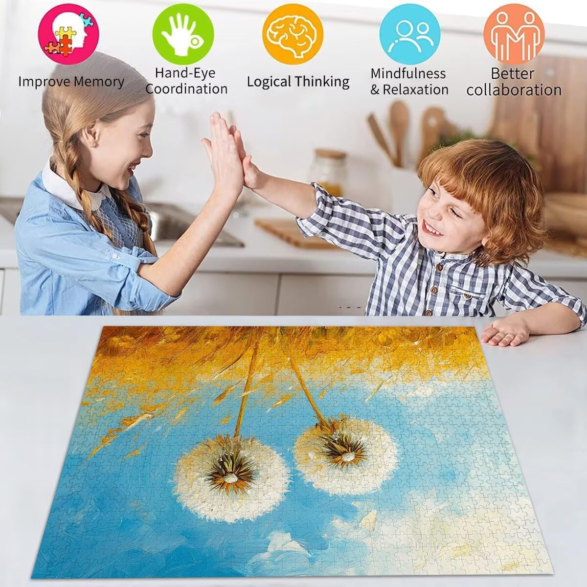 Puzzle Erwachsene 2000 Teile Löwenzahn Anlage Educa Jigsaw für Kinder ab 8 Jahren Mädchen Jungen, Erwachsene Impossible Klassische Puzzles Schwer, Anspruchsvoll Spielspaß, Als Geschenke 70x99cm t-840