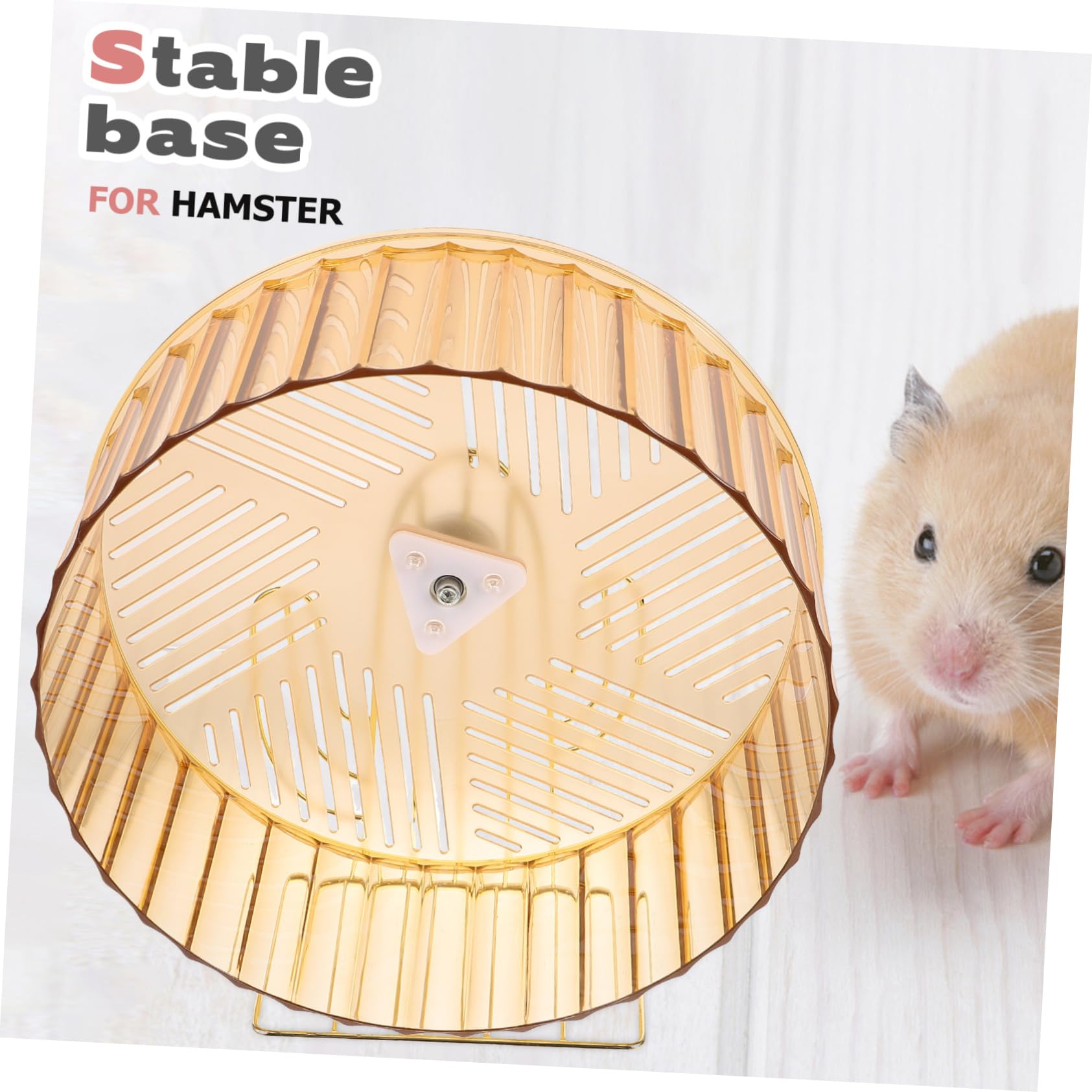 Rueda de Hámster Silenciosa Material Plástico y Aleación, Aumenta la Actividad y Alivia el Aburrimiento para Jaula Soporte, Accesorio para Chinchillas y Erizos