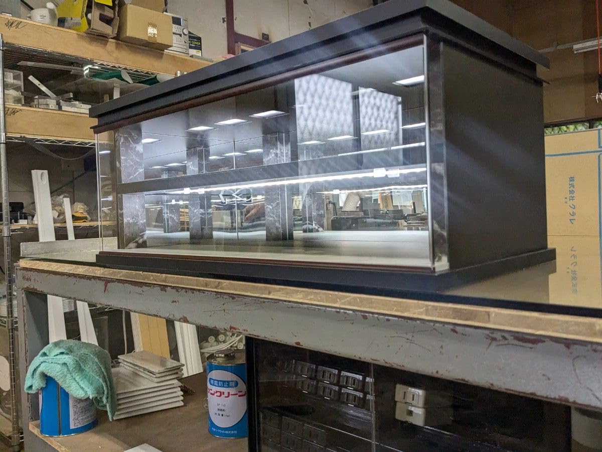 卓上コレクションケース 木製 ガラス 3段 卓上コレクションケース 木製