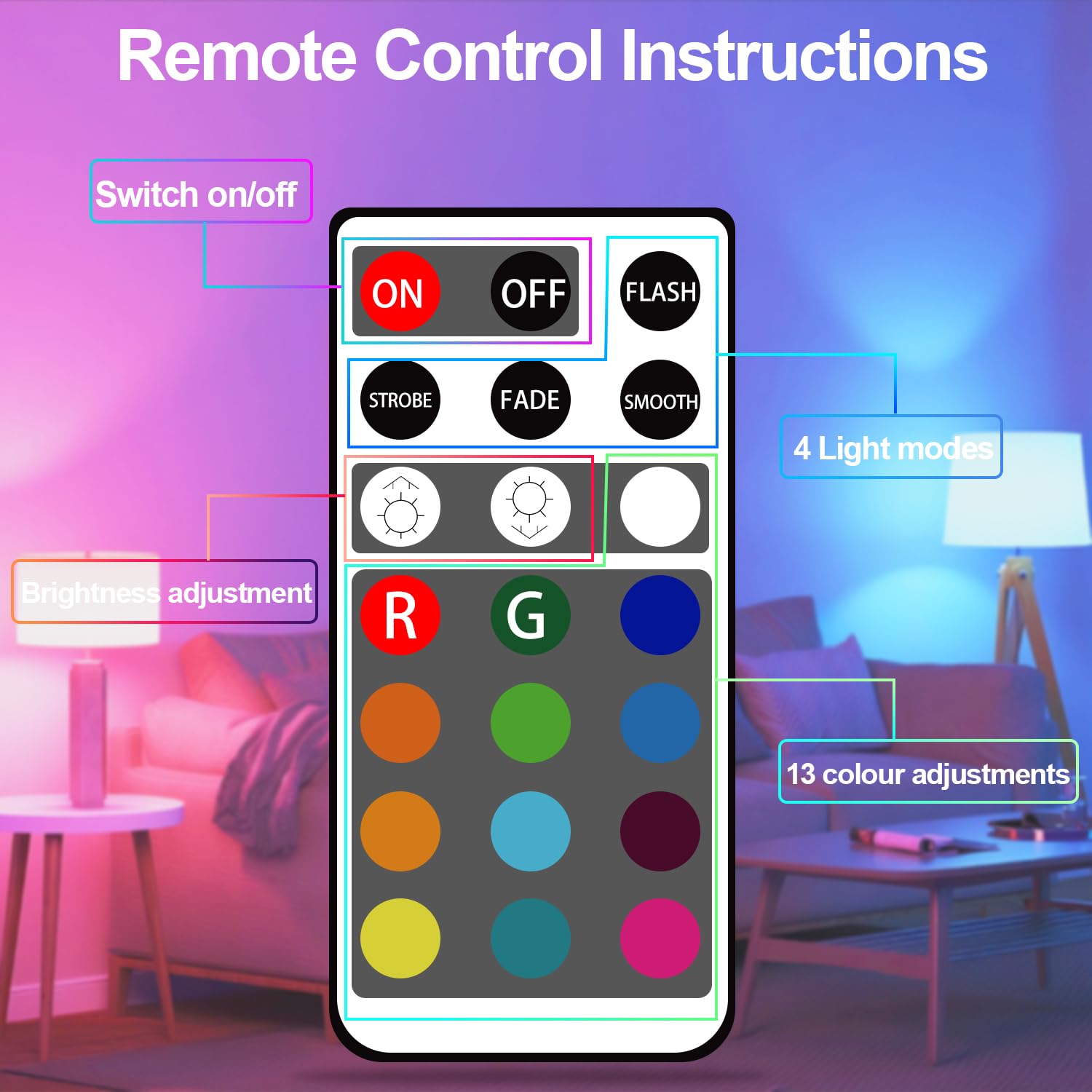 MDee E14 LED RGB Lampe mit Fernbedienung, 2,5W E14 LED Dimmbar Birne, Kaltweiß 6000K + 12 Farben, Glühbirne Farbwechsel für Bar, KTV, Party, Hochzeit sowie Heim- und Dekobeleuchtung,10er-Pack