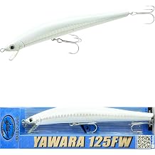 Lucky Craft FlashMinnow 125 YAWARA Saltwater Fishing Lure, Jerkbait for Halibut and Sea Bass, Long Casting Fishing Gear, Slow Sinking 5in 0.7oz, Tackle Box and Fish Accessories