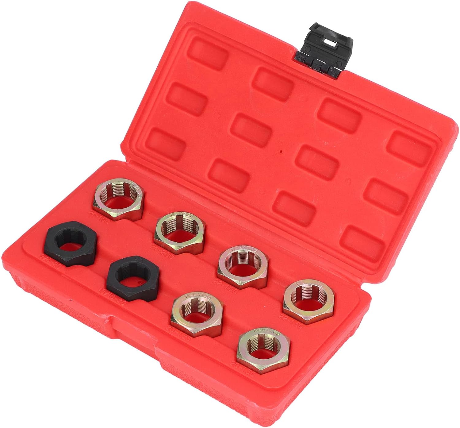 8pcs Axle Spindle Rethreading Tool Set M20,22,24 13/16
