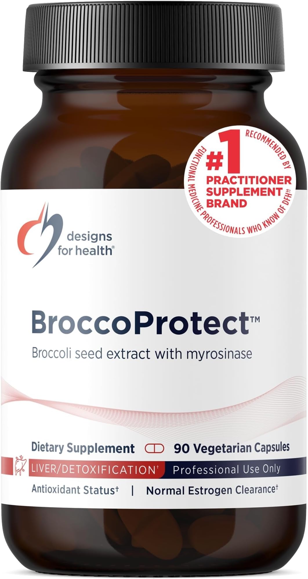 Broccoli Sprout Capsules - BroccoProtect Seeds + Sprout Extract Supplement with Sulforaphane + Myrosinase Enzyme to Optimize Bioavailability (90 Capsules)