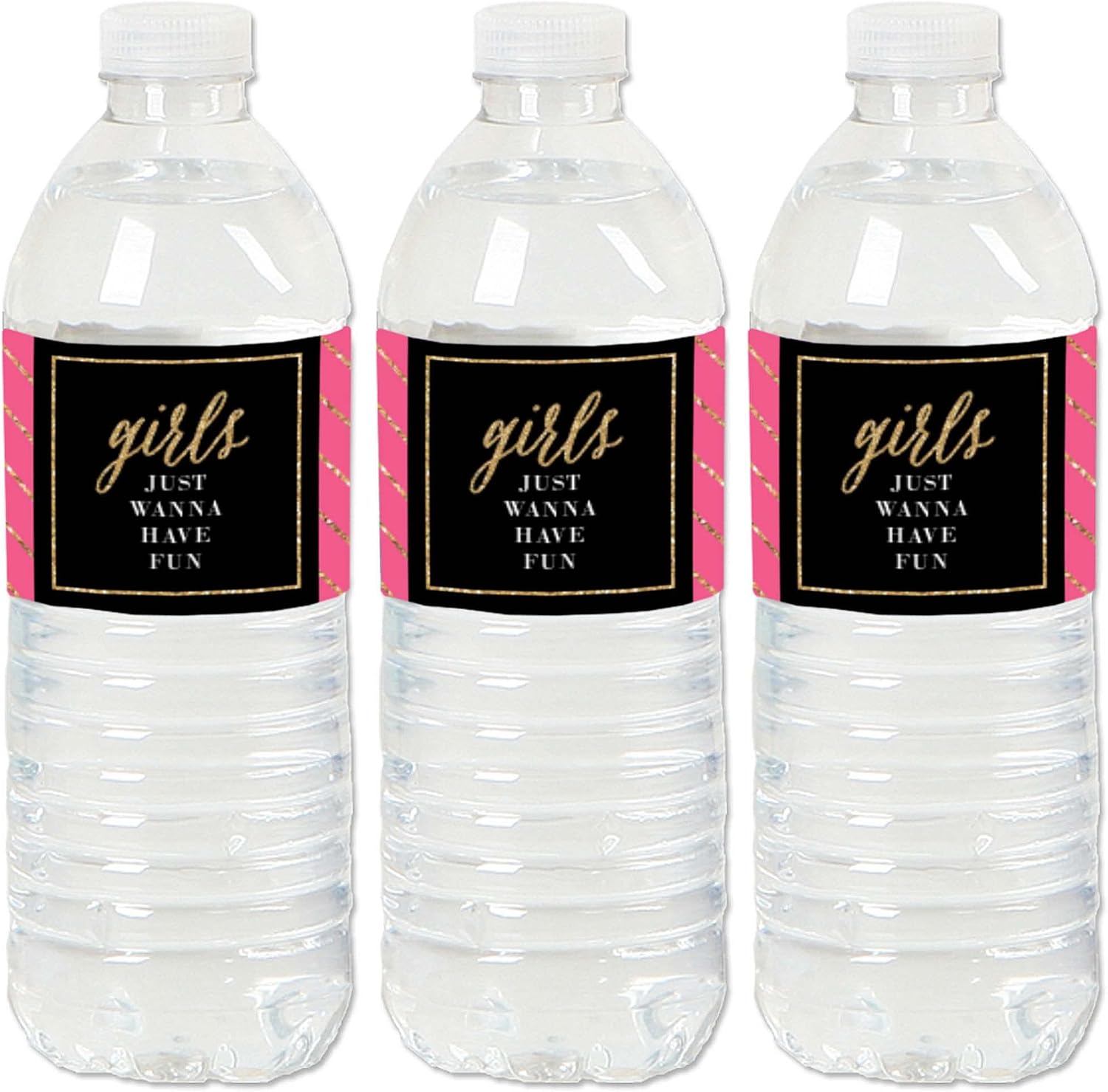 Big Dot of Happiness Girls Night Out - Bachelorette Party Water Bottle Sticker Labels - Set of 20