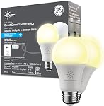 GE Cync Soft White Direct Connect Smart Bulbs (4 LED A19 Light Bulbs), 60W Replacement, Bluetooth-WiFi Enabled, Works with Alexa, Google Assistant Without a Hub