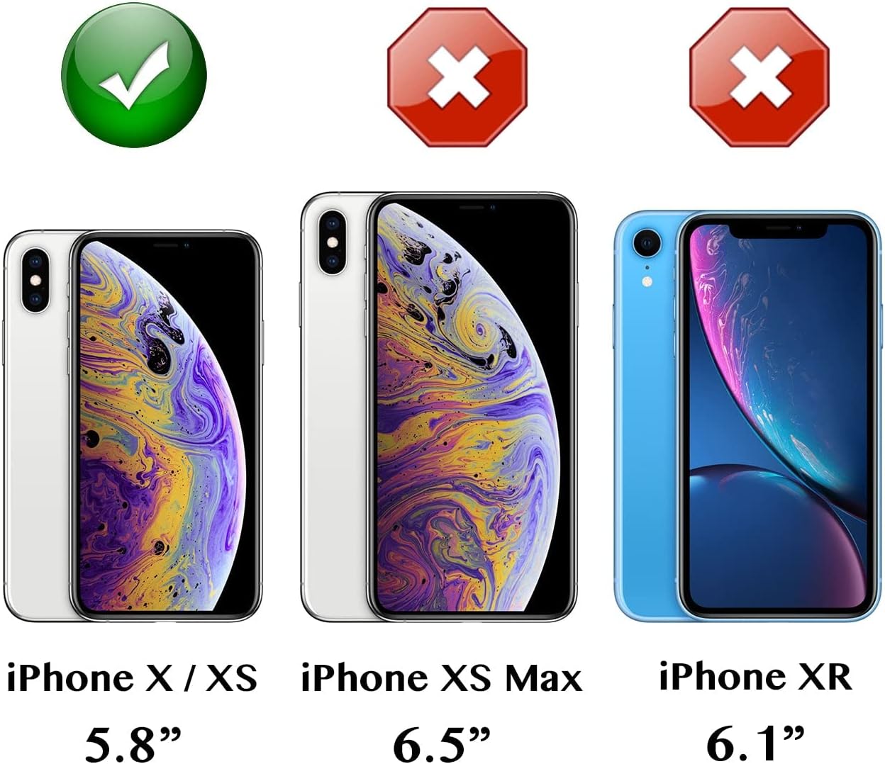 WALLSKIN Case for iPhone Xs/X/10 (5.8'') Heavy Duty Full Body Military Grade Drop Protection Carrying Cover Holder | Holster for Men Belt with Clip Stand Black - Image 2