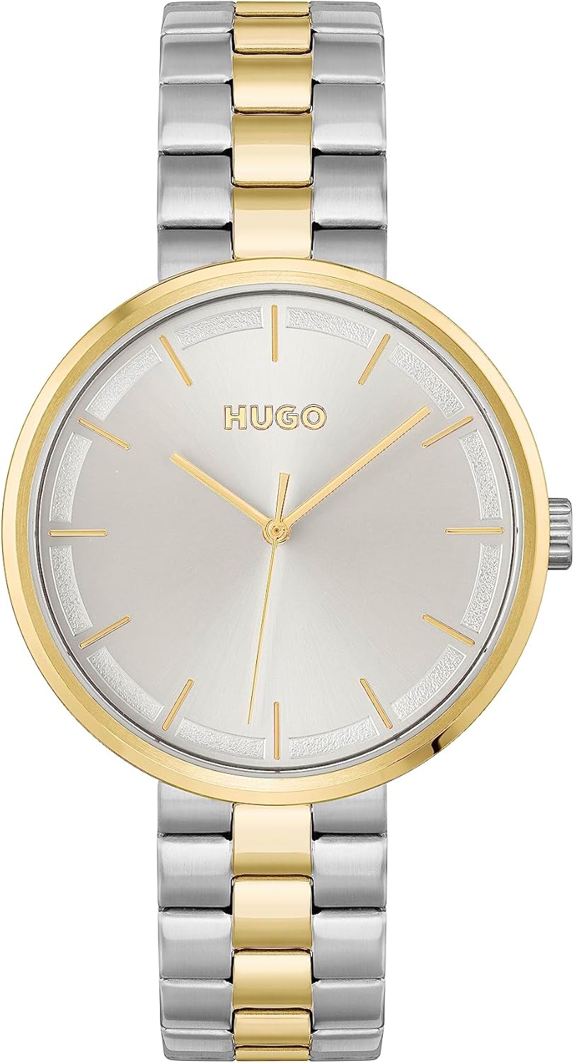 Hugo Orologio Analogico al Quarzo da Donna con Cinturino in Acciaio Inossidabile Bicolore - 1540101