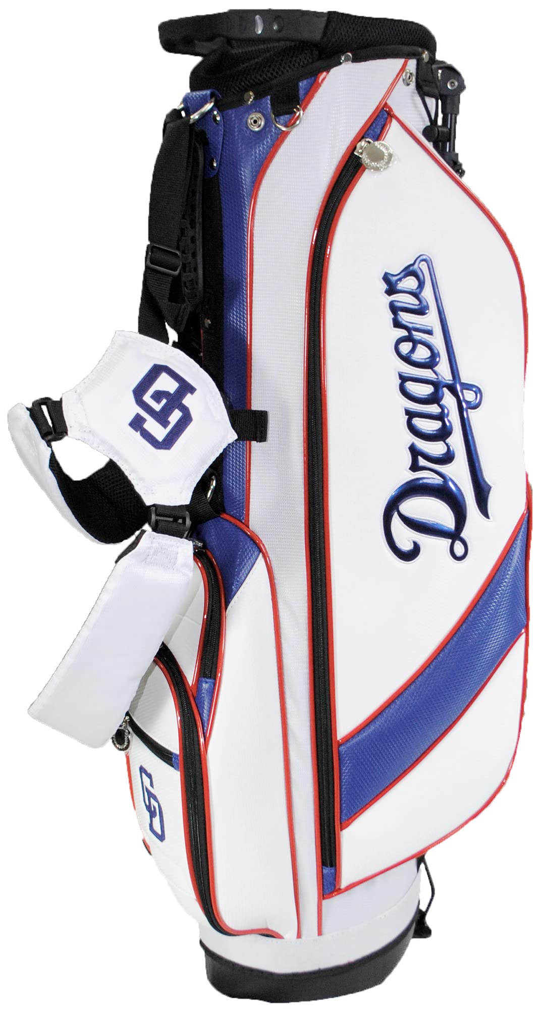 LEZAX CDCB-3416 Chunichi Dragons 7.5 Type Stand Caddy Bag, White