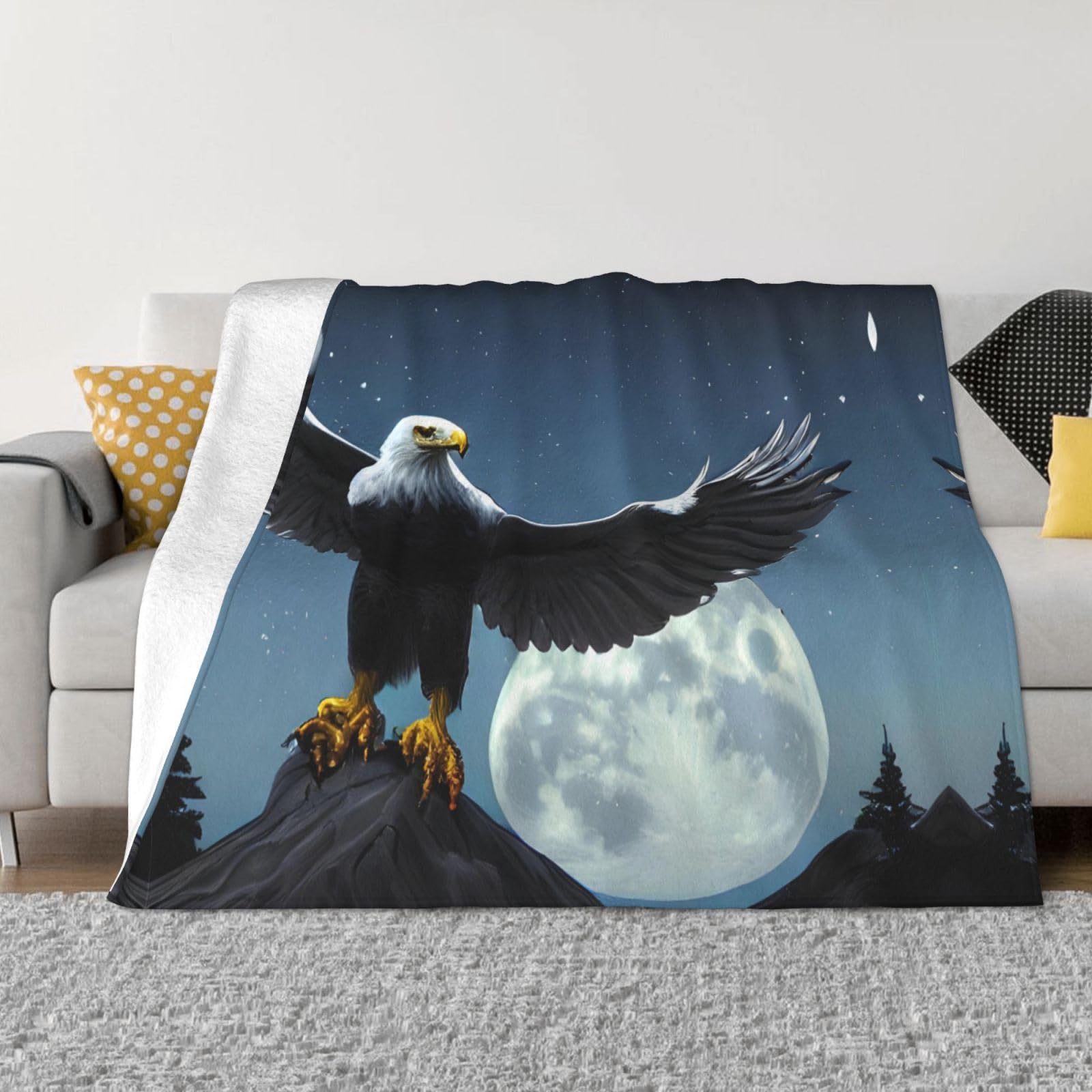 Couverture aigle pour vos soirées cinéma et camping en famille