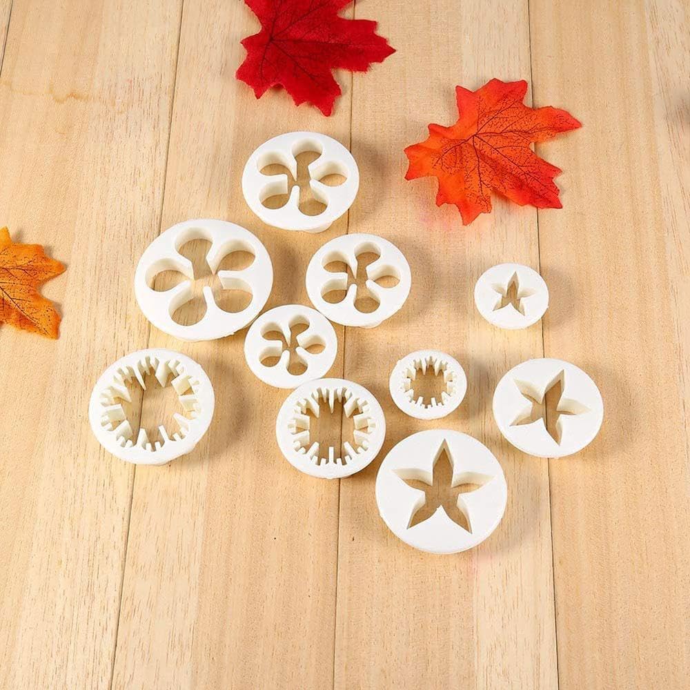TopHomer 46 Pieces Fondant Cake Cutter Sugar Craft Icing Decorating Cookies Biscuits Cutter Mould Cake Decoration Tool Modelling Tool Set for DIY Cooking (Multi-Shaped Cutter)