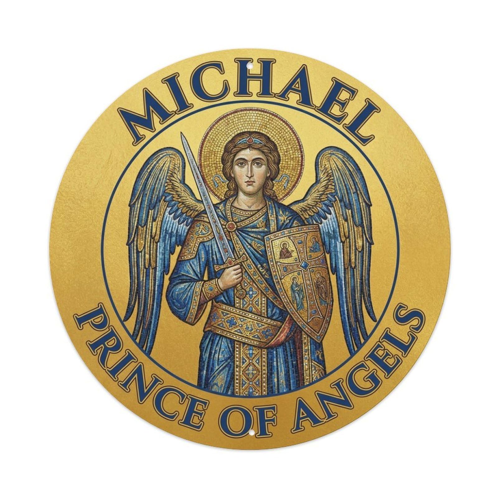 St Michael Archangel Prince of Angels Faith Defender Metal Tin Sign