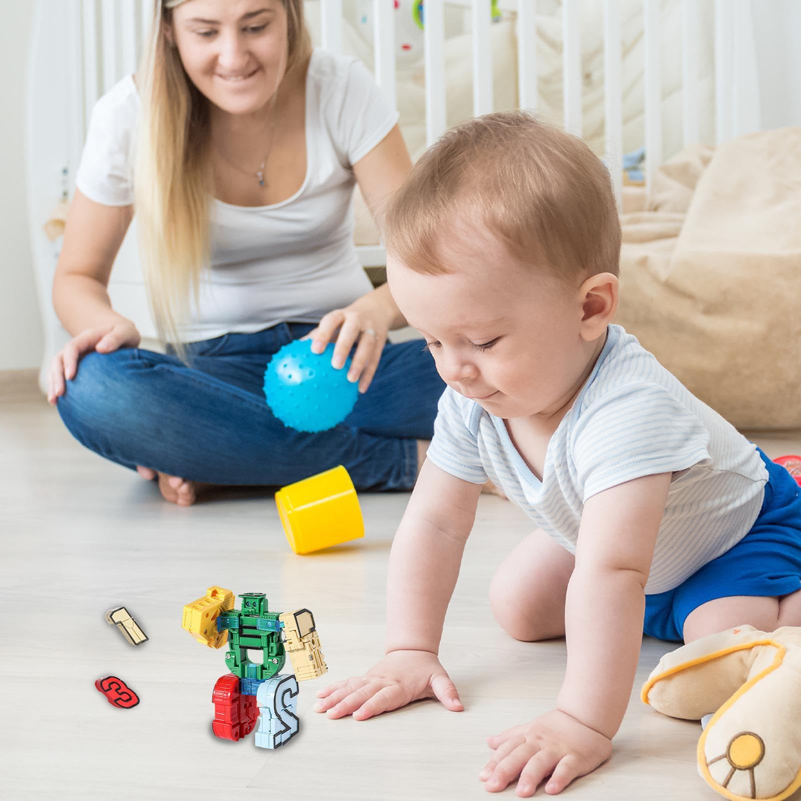 Alphabet Robot Action Figure Jouets pour Enfants ABC Apprentissage, Fête d'anniversaire