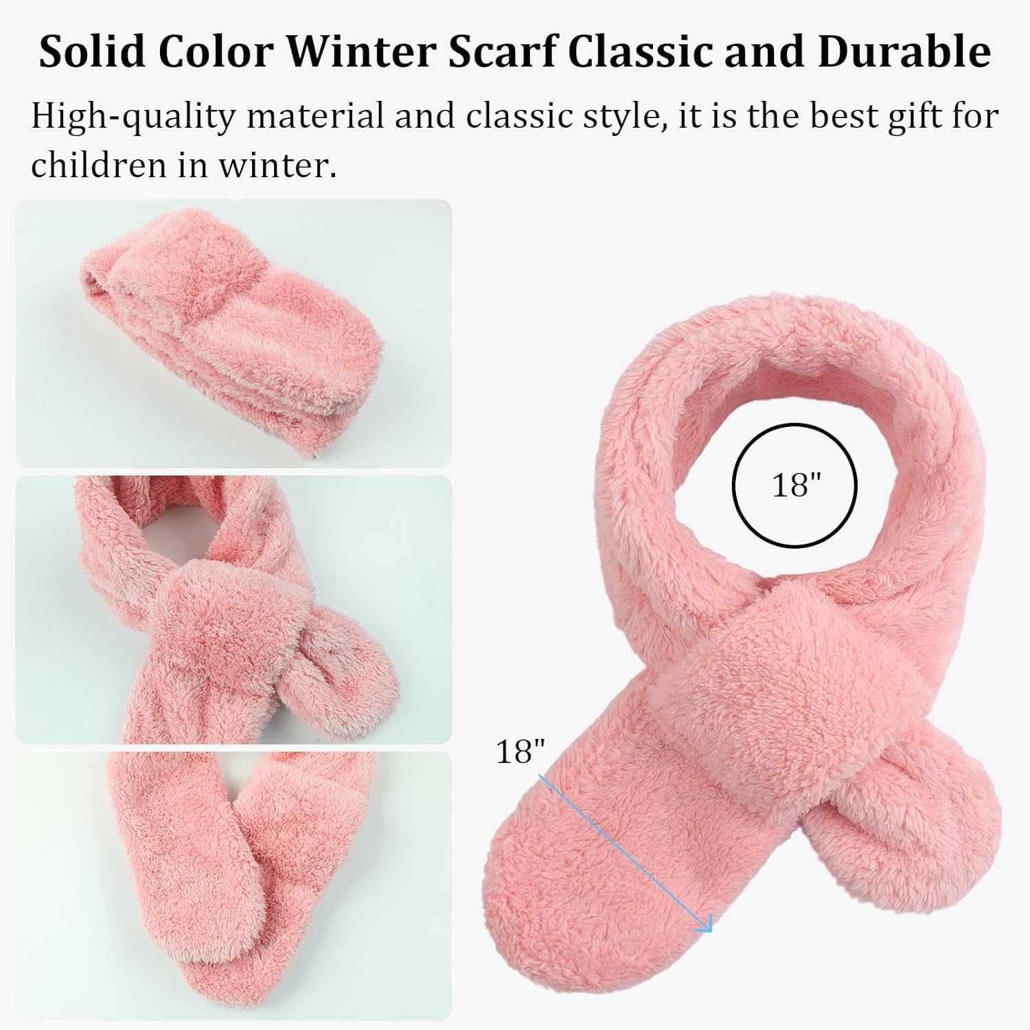 JANGANNSA Fleece Kids Scarf - Warm Winter & Autumn Neck Warmer for Boys & Girls 1-6Y - Image 4