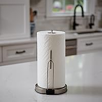 Vista 11 de Spectrum Diversified Euro Tension - Soporte para toallas de papel (negro) - Organización de almacenamiento para encimera de cocina, despensa