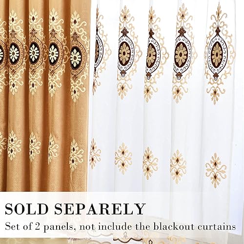 Miniatura 5 de Cortinas Vogol opacas, de chenilla, jacquard para ventana, cortinas elegantes, paño, tratamiento opaco para habitación, sal de estar, ojales