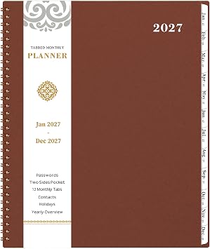 2027 Monthly Planner - 2027 Planner, Jan 2027 - DEC 2027, 8.5 x 11