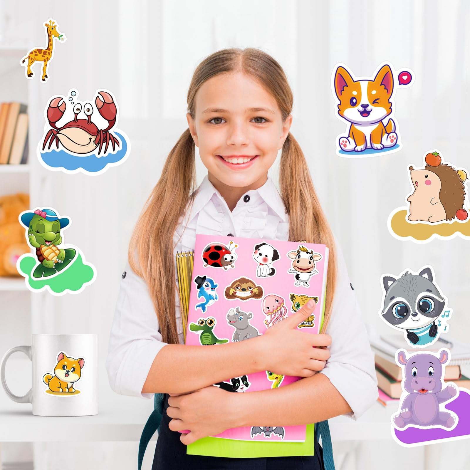 200 Pcs Animal Stickers for Children Kawaii Cute Sticker Pack - Image 3