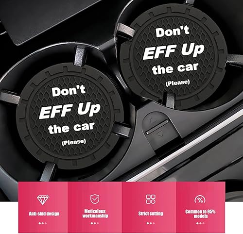 Miniatura 7 de cueclue Paquete de 2 posavasos para automóvil, portavasos de silicona de 2.75 pulgadas, portavasos extraíbles para tu automóvil, tapetes