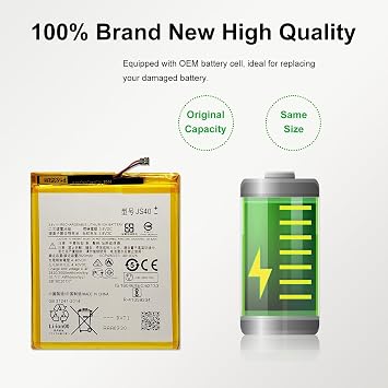 New JS40 Battery Replacement for Moto Z3 Play, with Instruction Manual & Repair Toolkit