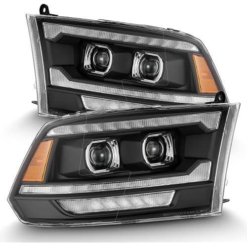 AlphaRex® 880558-09-18 Ram LUXX-Series (5th Gen 2500 G2 Style) LED Projector Headlights Black