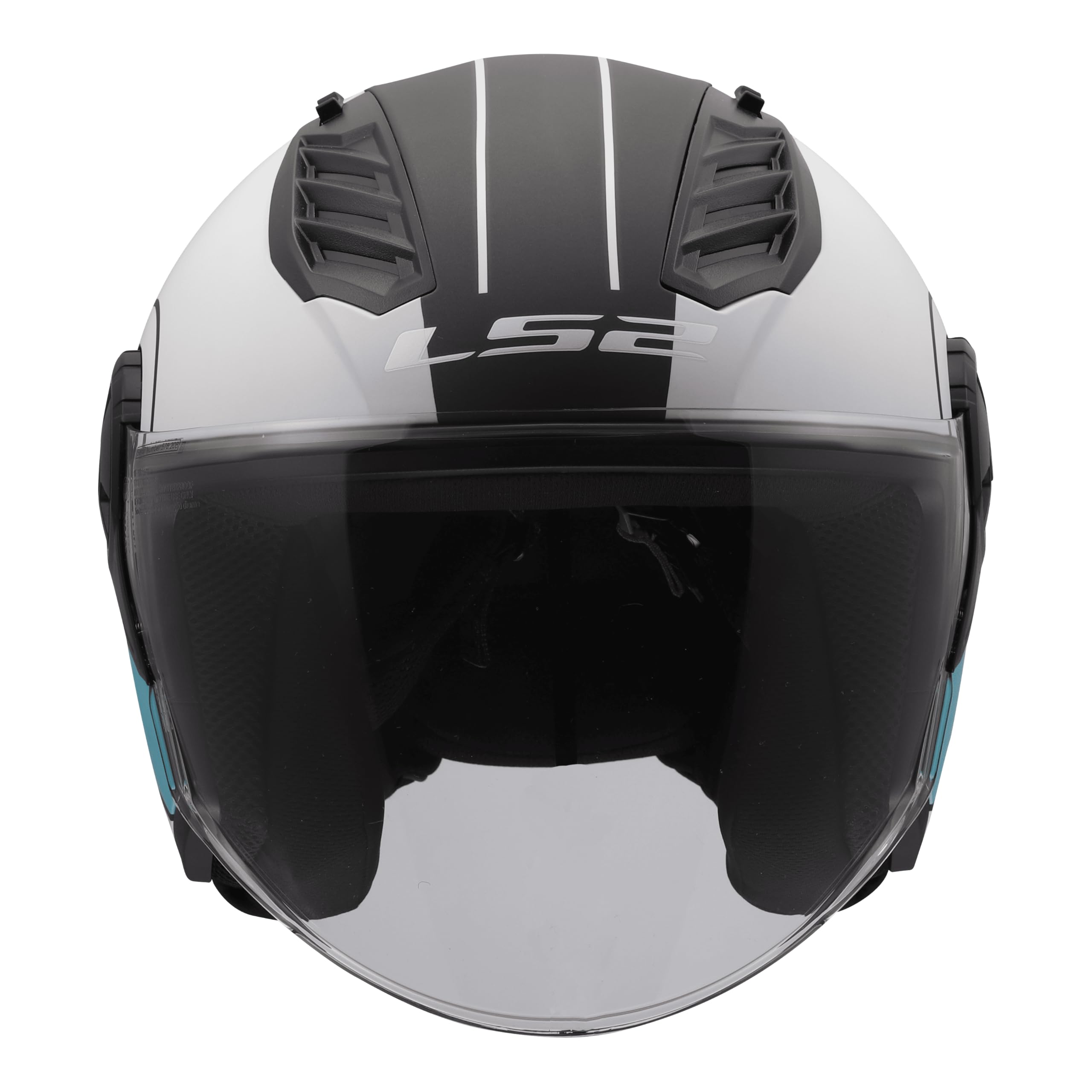 LS2, Jet Motorradhelm AIRFLOW II COVER Grey Blue, XS