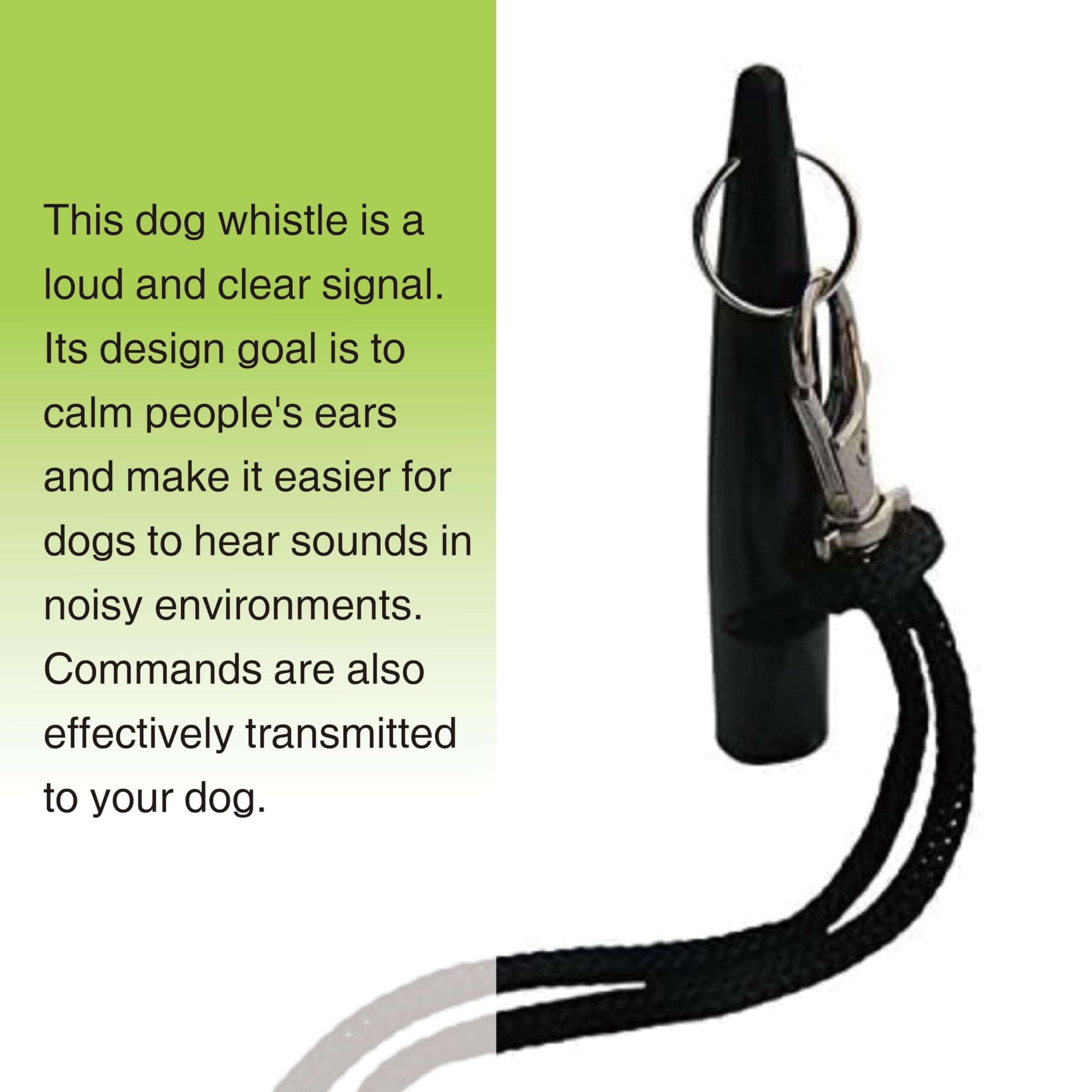 Sifflet Chien Rappel Professionnel, Sifflet Pour Chien, Idéal Pour Le Rappel, Outil D’Éducation Canine Multifonction, Outil De Dressage De Haute Qualité Pour L'Éducation Canine, 1PCS Noir