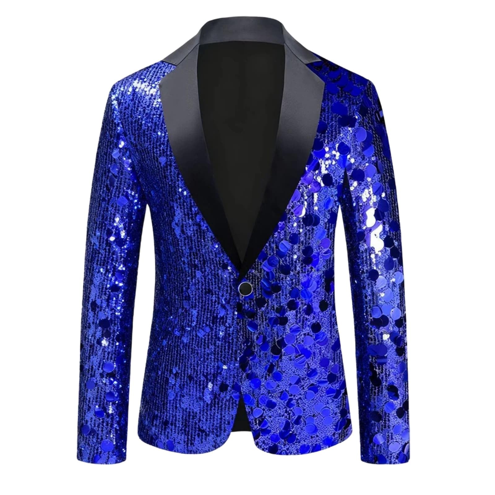 Giacca con paillettes da uomo, giacca smoking brillante da sera, spettacolo audace, con strass, alla moda, urbana, da festa, da club, costume da performance scena, alla moda, chic carnevale