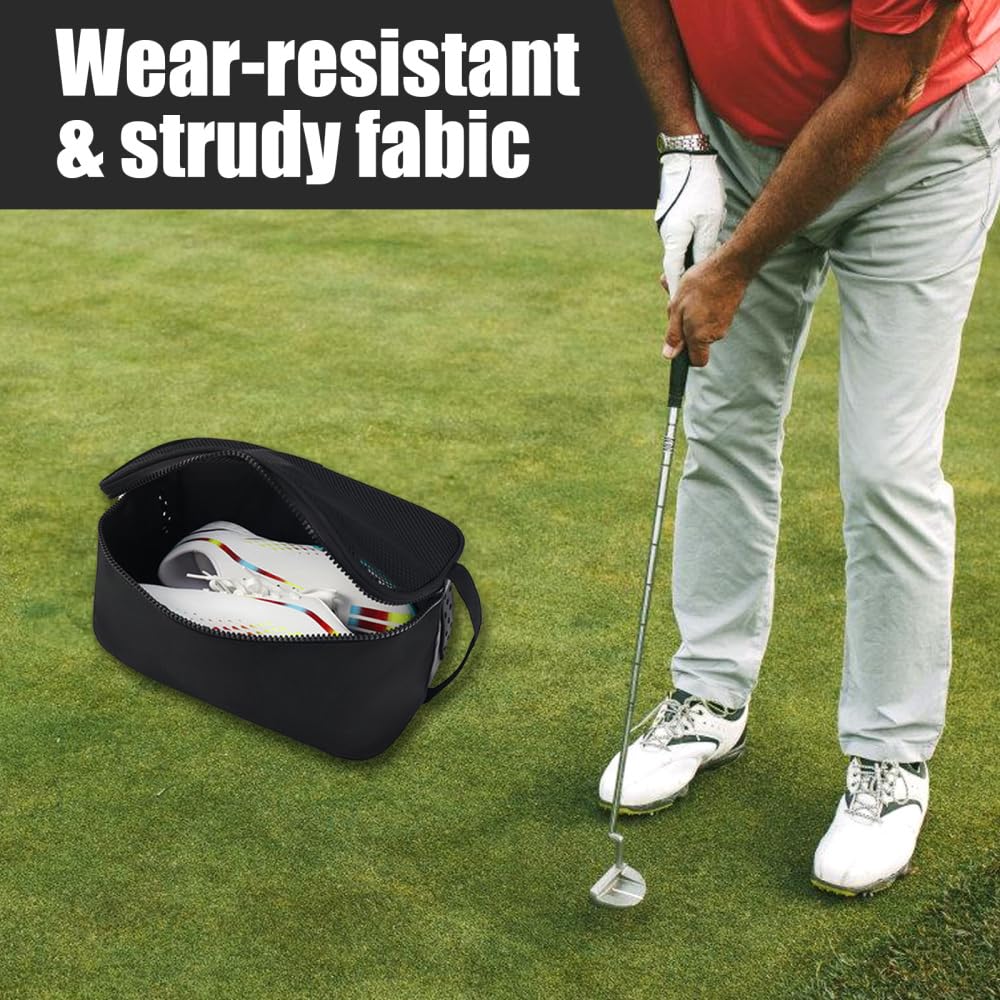 Borsa per Scarpe da Golf, Traspirante Borse Organizzatore per Scarpe Sportive, Resistenti all'usura Sacchetti Scarpa da Valigie Viaggio, per Sport All'aria Aperta