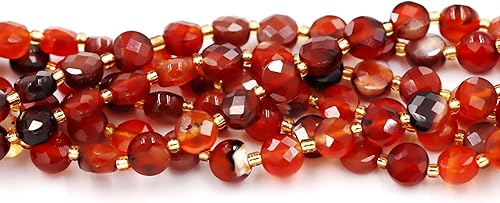 Miniatura 208 de Cuentas de piedras preciosas de primera calidad para la fabricación de joyas, cuentas de piedra natural preciosa al por mayor, 2 hebras de granate