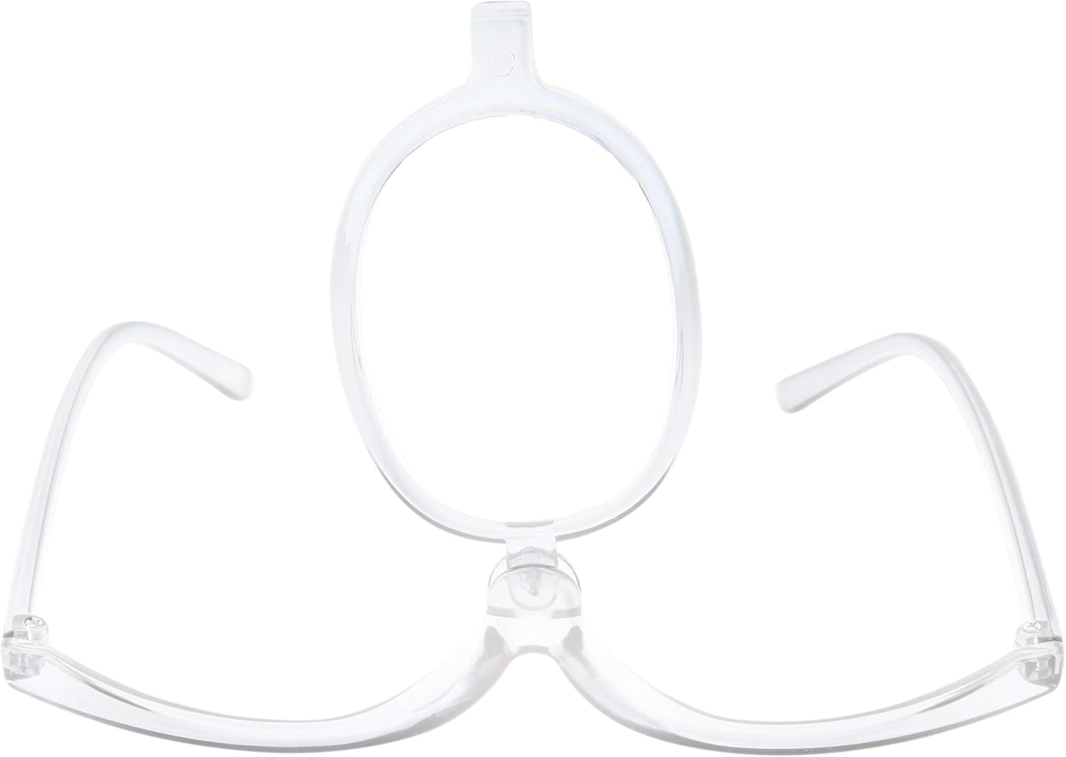 2 Pack Magnifying Makeup Glasses Eye Make Up Womens Cosmetic Reading Glasses Spectacles Flip Over Lens Folding (Clear, 1.25)