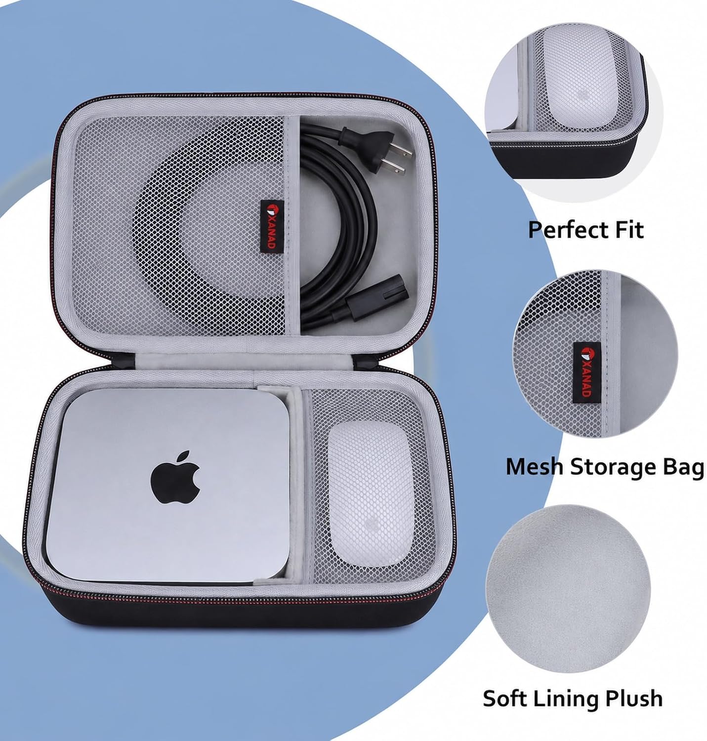 XANAD Hard Case for Apple 2024 Mac mini 16GB 24GB Desktop Computer M4/M4 Pro Chip (Case Ony) image 3
