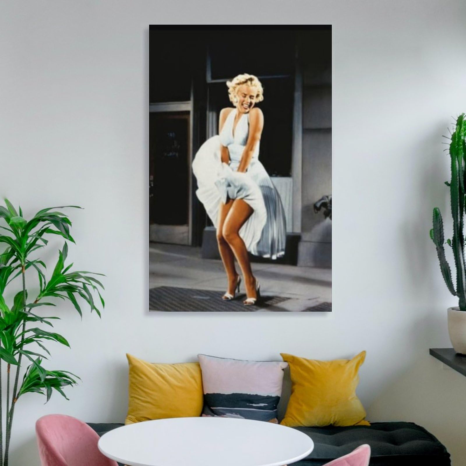 Amazon.co.jp: 七年目の浮気」マリリン・モンロー キャンバス 壁アート