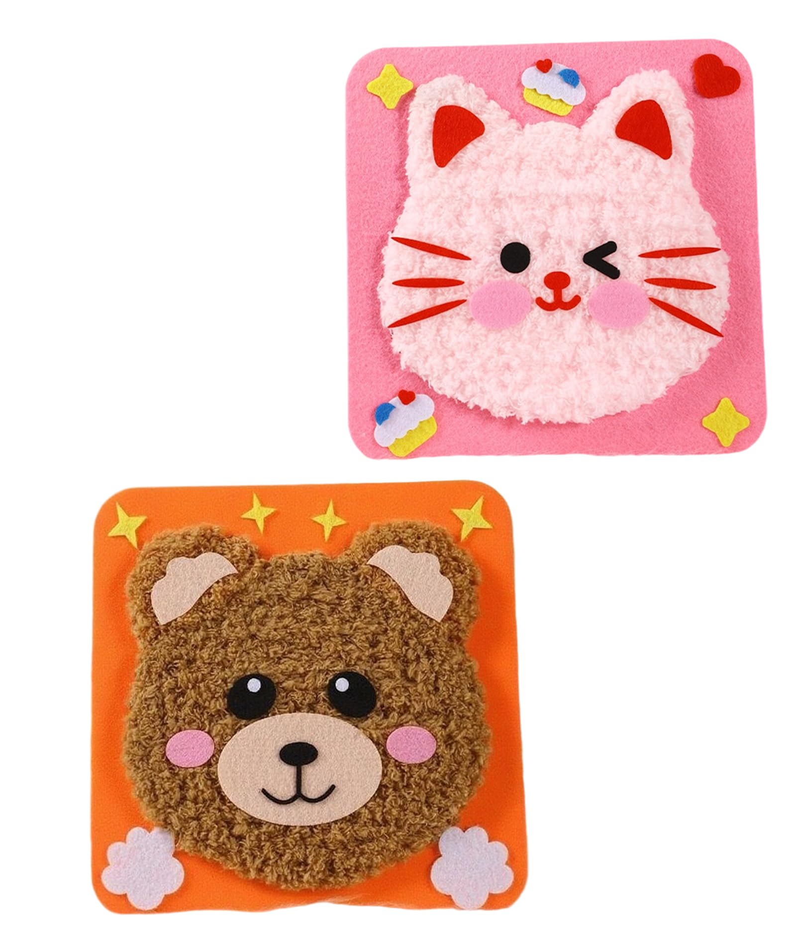 2Pcs Embroidery Kit for Beginners, Sewing Kit for Kids with Stitching Materials, Creative Craft Project for Children, Cross Stitch Embroidery Kits for Skill Development-picture-26