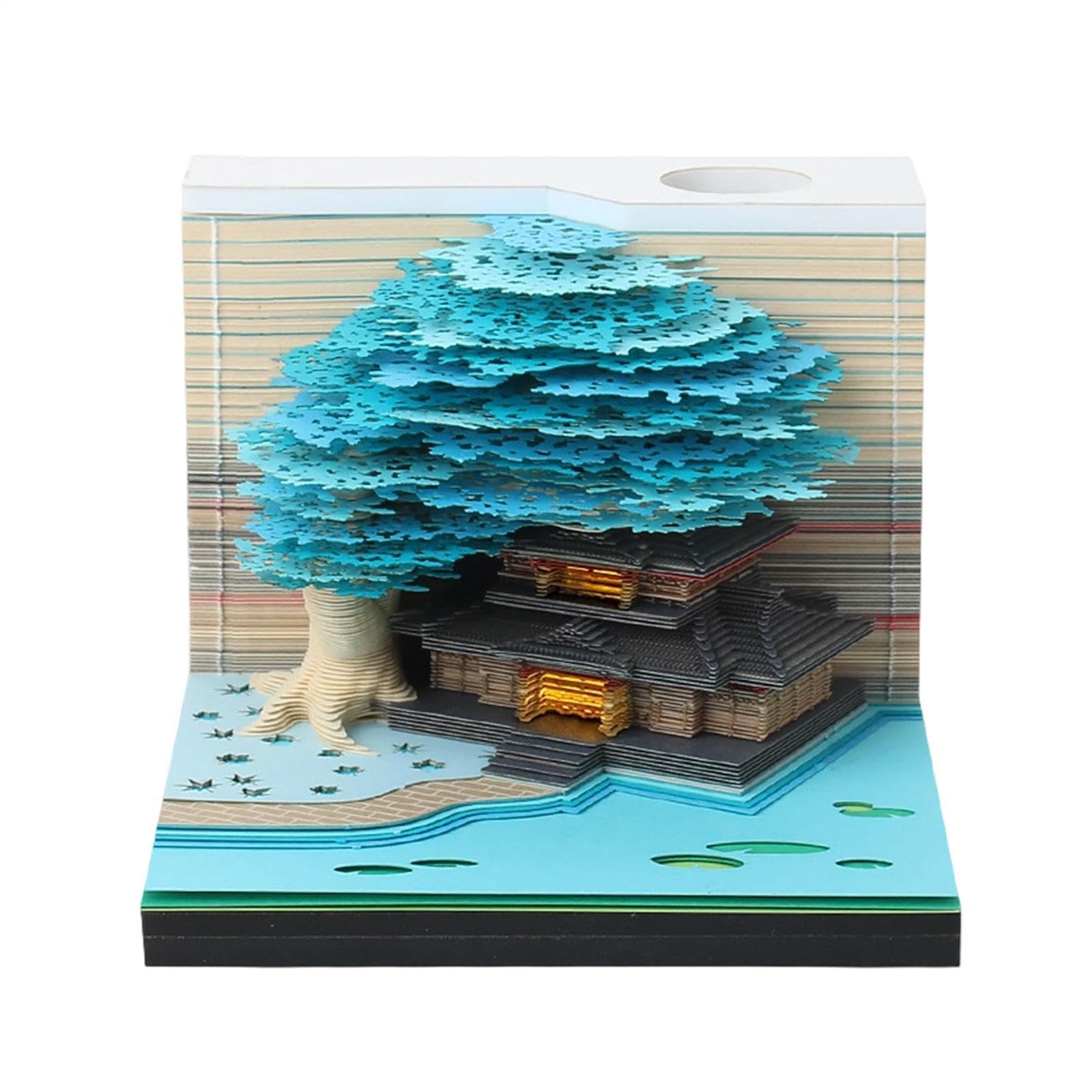 3D Kalender 2027 2027 3D Schreibtisch Zeitmesser Schnitzerei Notiz-Block | -Kalender-Skulptur Für Bücherregal, Homeoffice, Schule, Studentenwohnheim, Wohnung, Schlafzimmer, Wohnzimmer