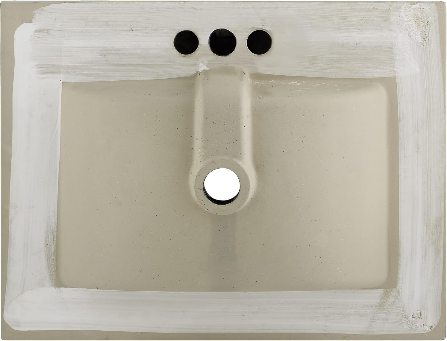 Matte Black Ceramic 24" Vanity Top Bathroom Sink