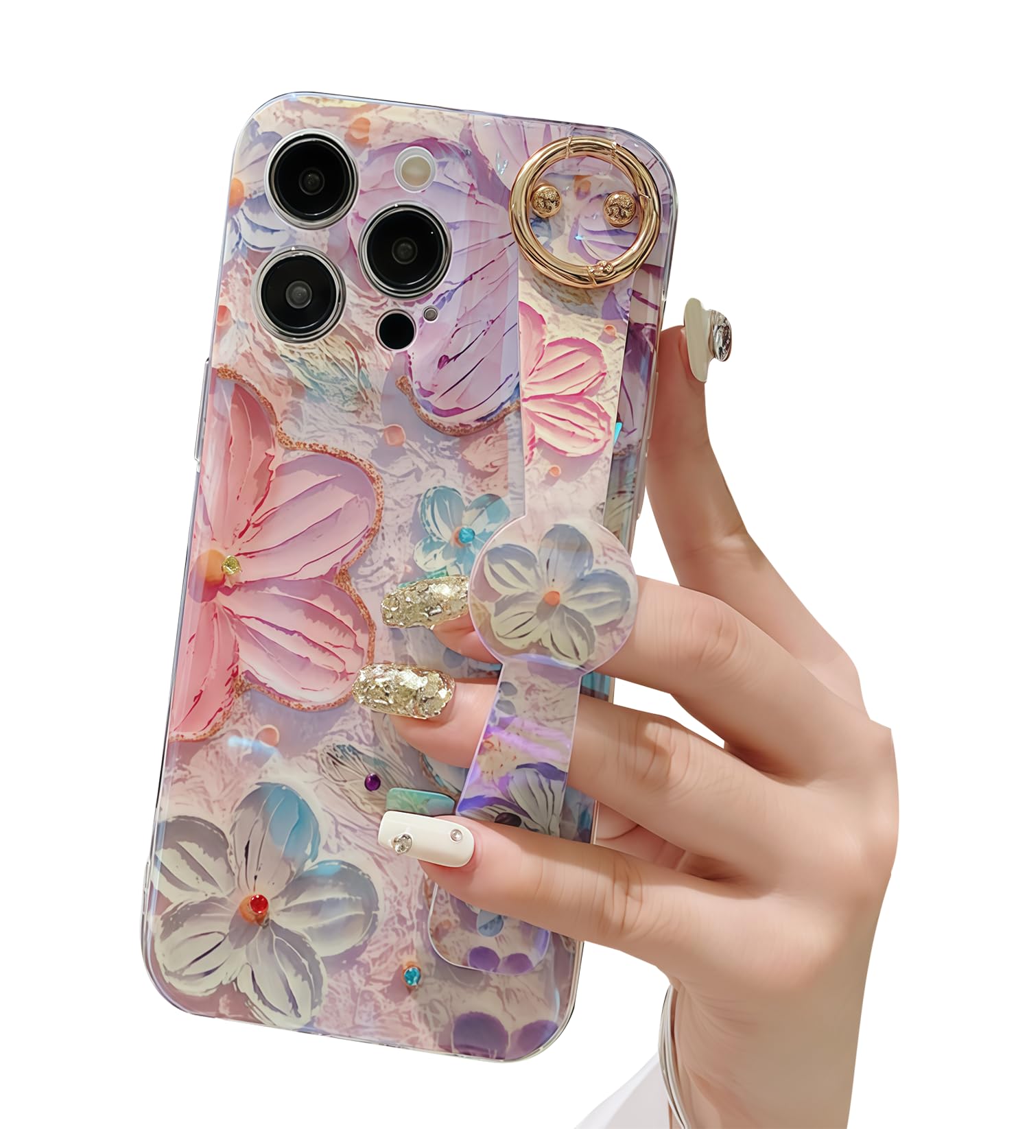 siduater Hand Strap Holder Case for 6.5" iPhone 11 Pro MAX with Kickstand, Wrist Strap Band Soft Design Shockproof Cover, Adjustable Handle Grip Loop