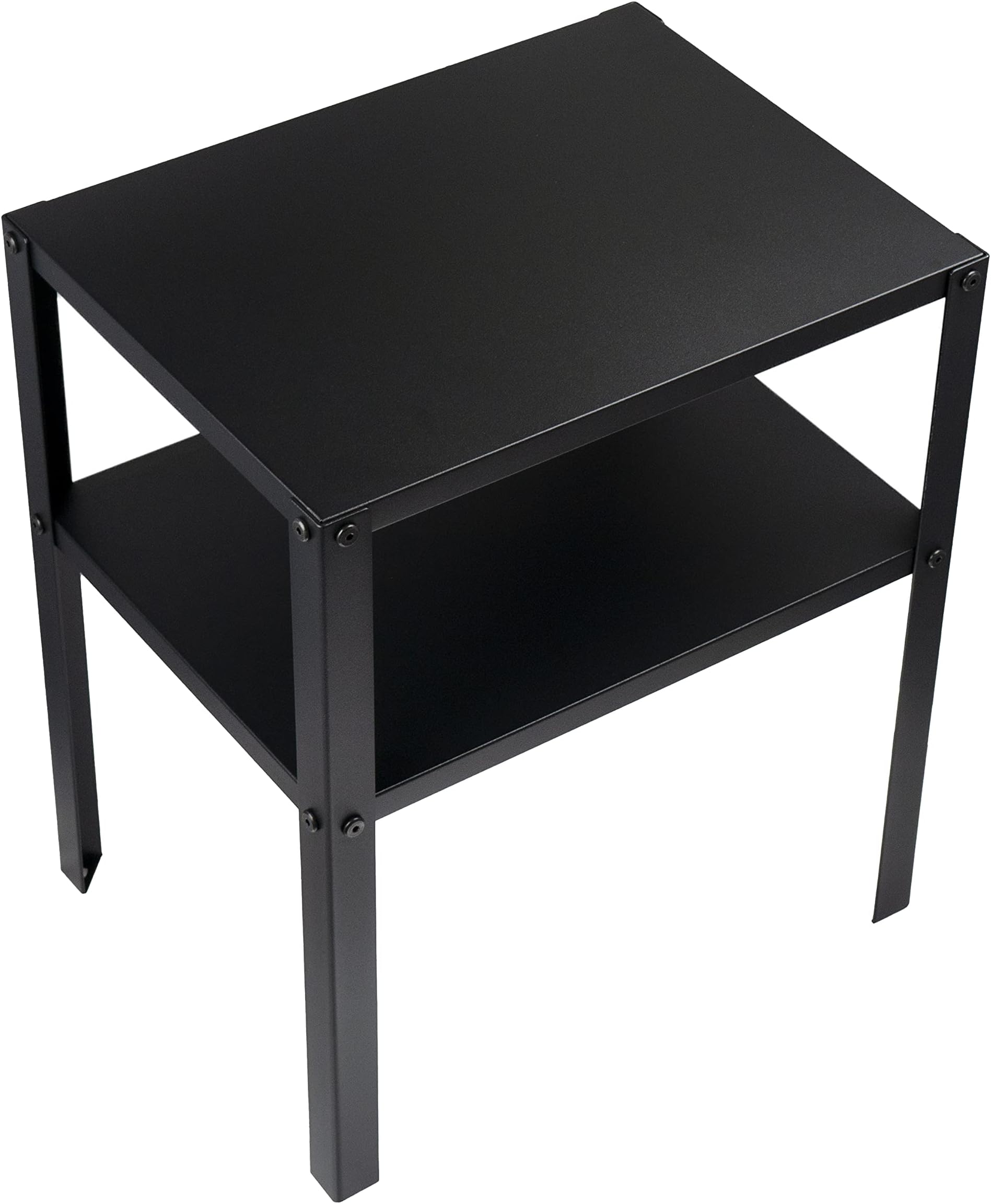 Bedside IKEA Cabinet KNARREVIK Black Metal Storage Decorative Coffee Table With Shelf