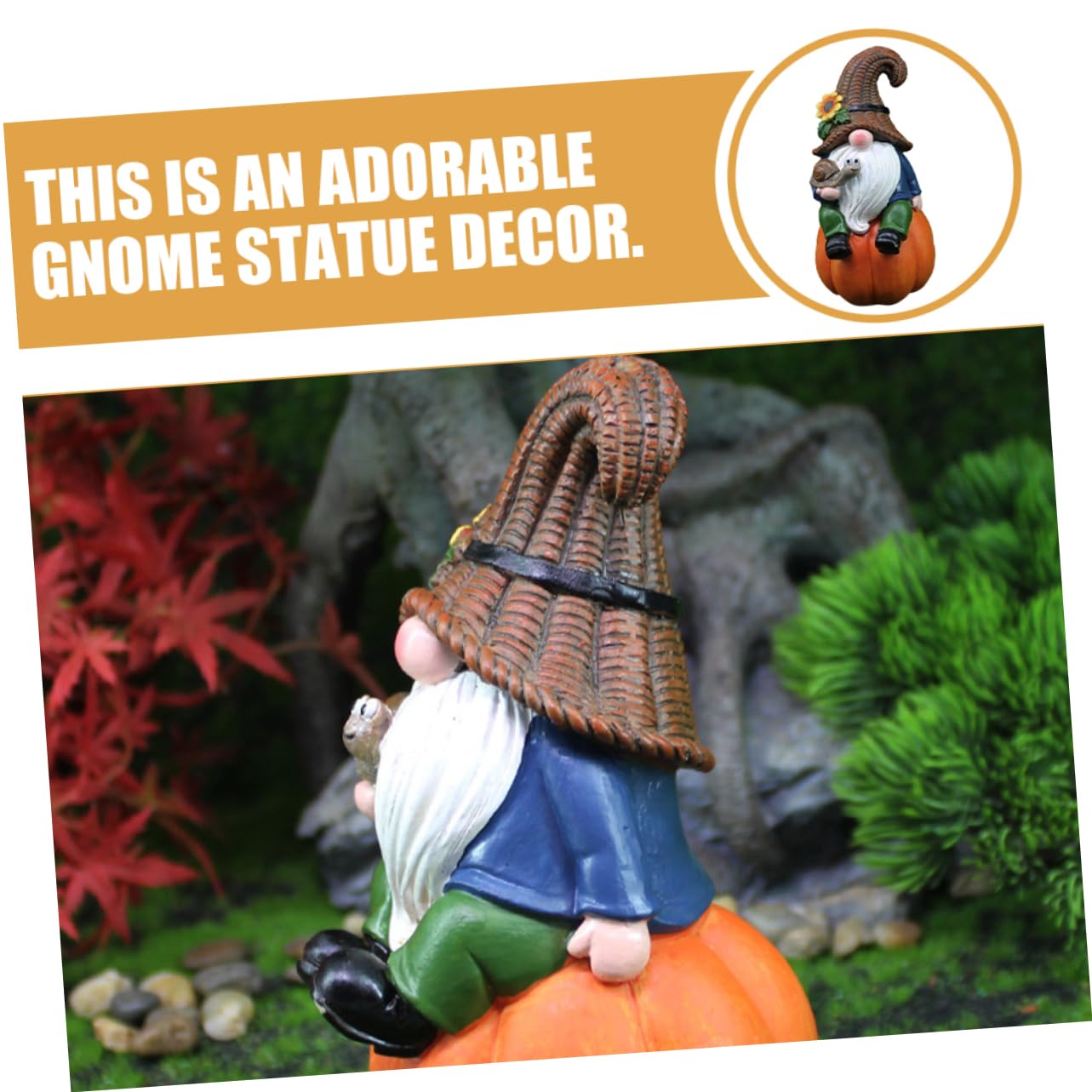 YARNOW 3pièces GNOME De Jardin Résine Sculpture Décorative pour Extérieur Figurine De Nain Mignon pour Noël Et Décoration De Jardin Créatif pour Famille