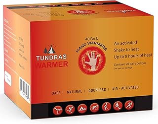 Hot Hand Warmers Natural Safe - 160 Warmers - Long Lasting Natural Safe and Odorless Single Use Air Activated Heat Packs for Hands, Toes and Body, TSA Approved