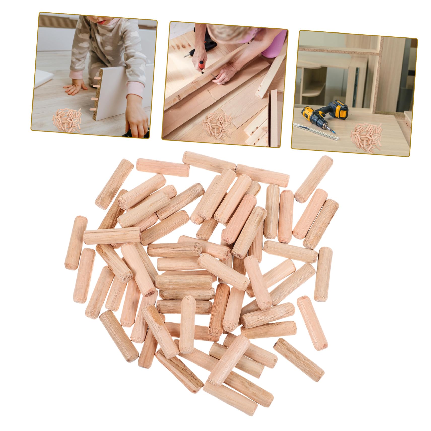1tasche Fluted -dübel Runde Holzverbindungen Für Möbel Und -projekte Hochwertige Holzstäbe Für Möbelbau Und Handwerk