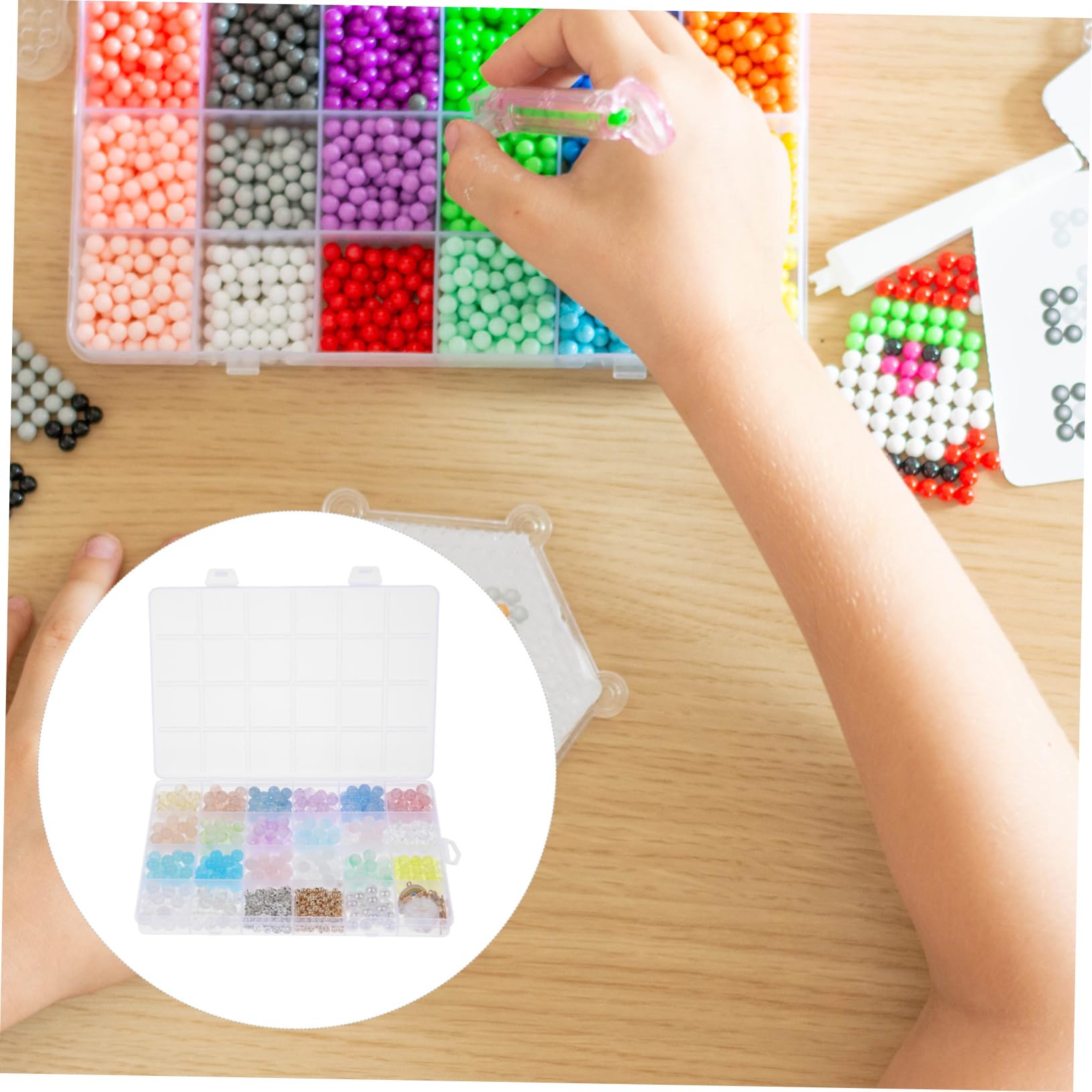 SHINEOFI Kit Per La Creazione Di Gioielli Con Perline Distanziatrici Colorate Da 670 Pezzi Per Braccialetti E Collane Artigianali