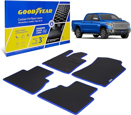 Miniatura 19 de Goodyear Alfombrillas de coche para todo tipo de clima, ajuste personalizado para Jeep Cherokee 2019-2023, juego de 5 piezas, forros de piso
