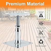 Vista 6 de 2 Pack Adjustable Support Jack for The Floor,Deck Foundation,Post Floor Joist Jacks,RV Step Stabilizer,Mini Screw Jack- Post 3.5" to 6