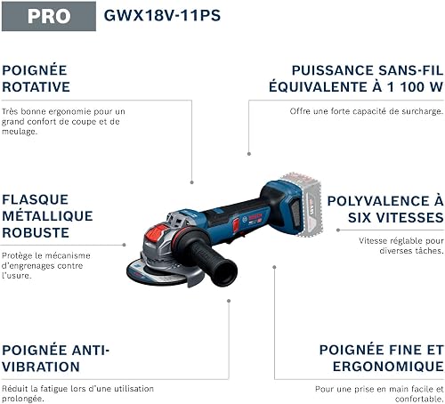Bosch PRO 18V System Meuleuse angulaire sans-fil GWX18V-11PS (avec L-BOXX) - 2